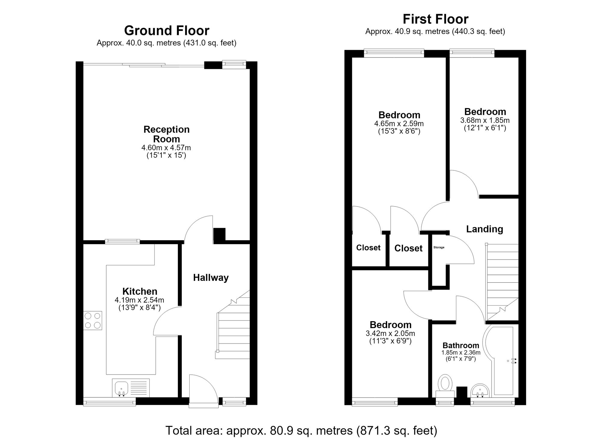 71 Kielder Close, Hainault floorplan
