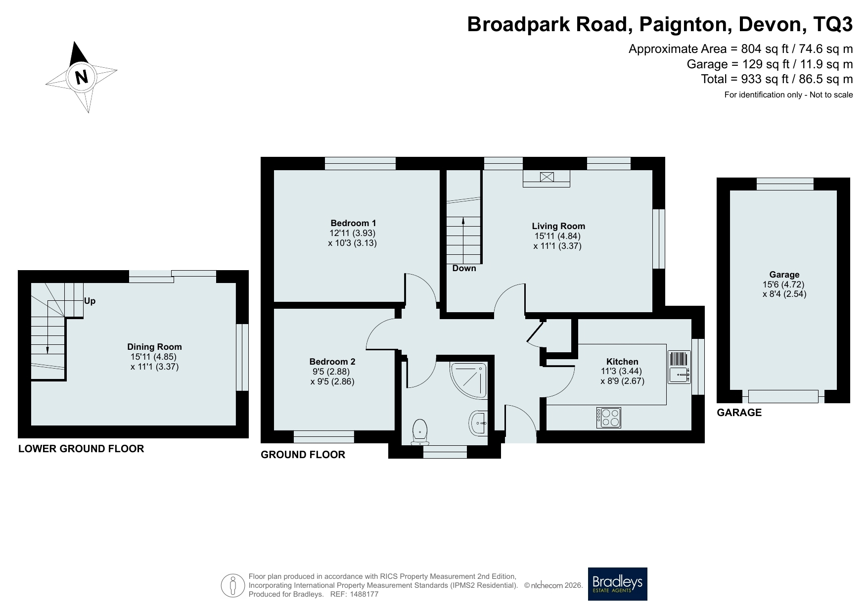 25 Broadpark Road, Paignton Devon, Devon floorplan