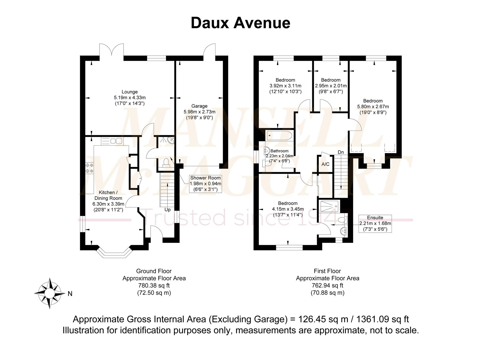 58 Daux Avenue, Billingshurst floorplan