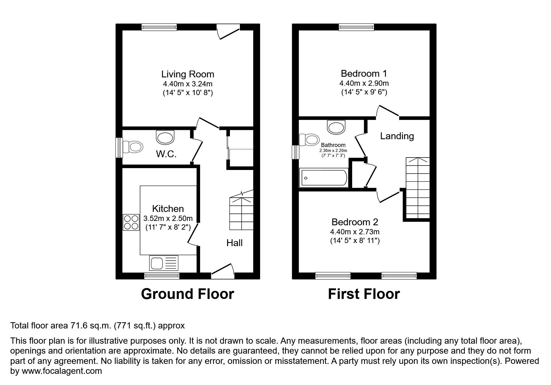 24, Palmer Crescent, Warwick floorplan