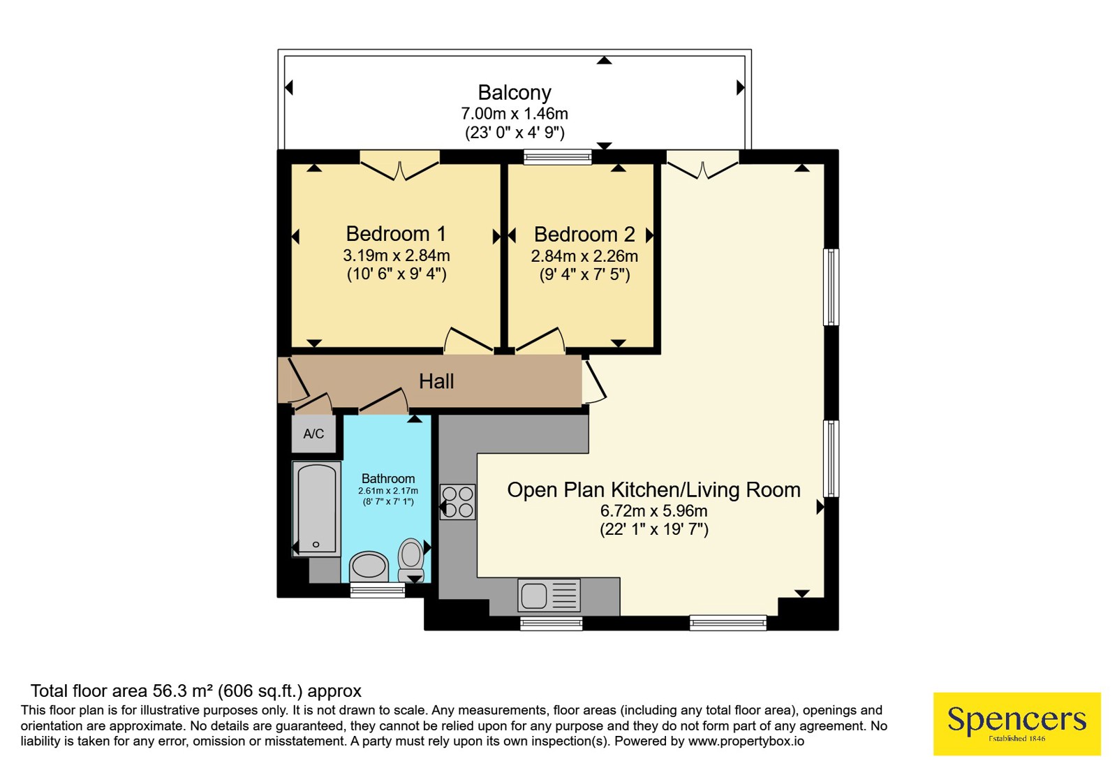 Flat 9, 12, Beagle Close, Leicester floorplan