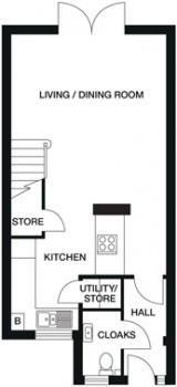 2 Bedrooms Terraced house for sale in Borlandwalk, Glassford, Strathaven ML10