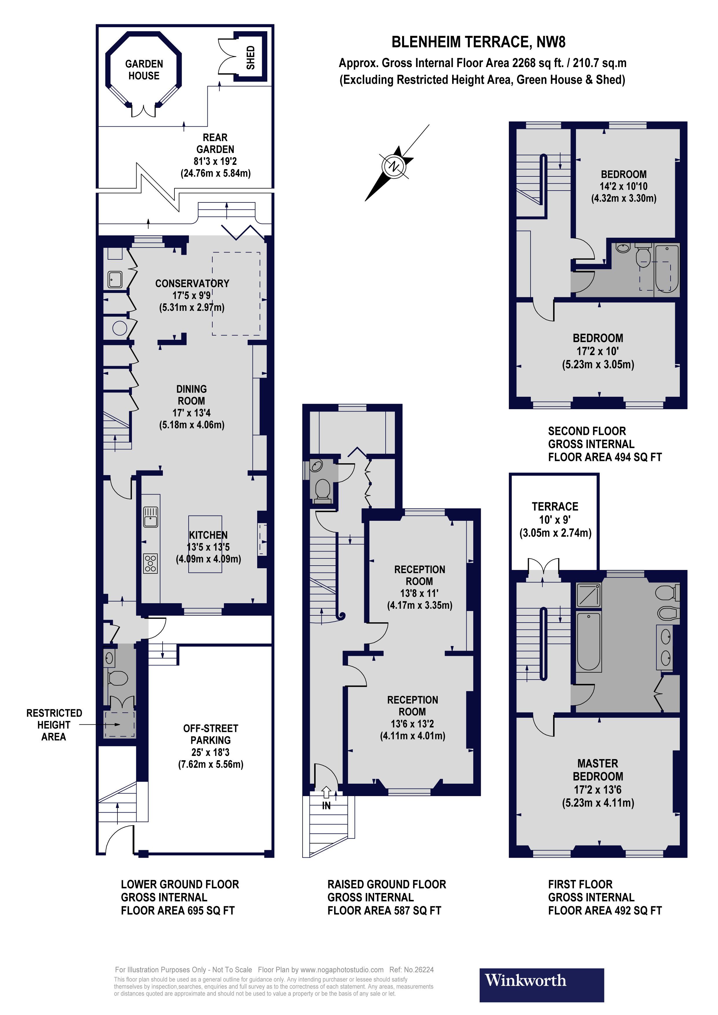 67, Blenheim Terrace, London floorplan