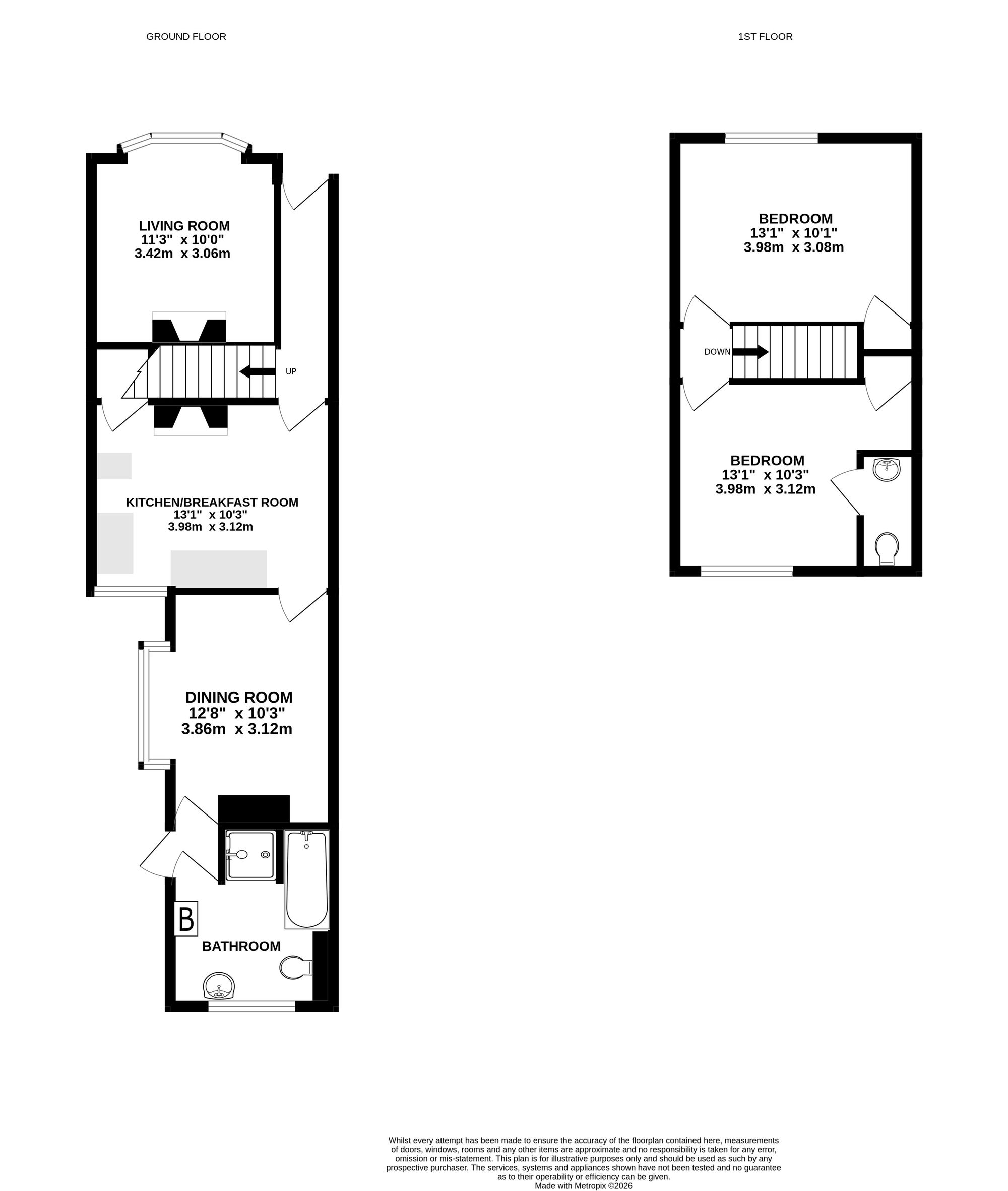 133 Westfield Road, Southsea floorplan