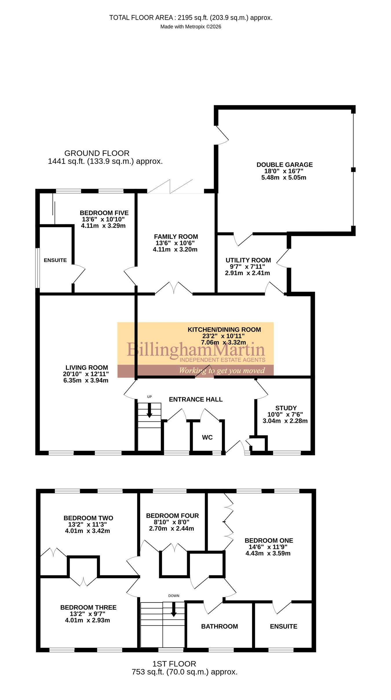 41, Avenue Road, Farnborough floorplan
