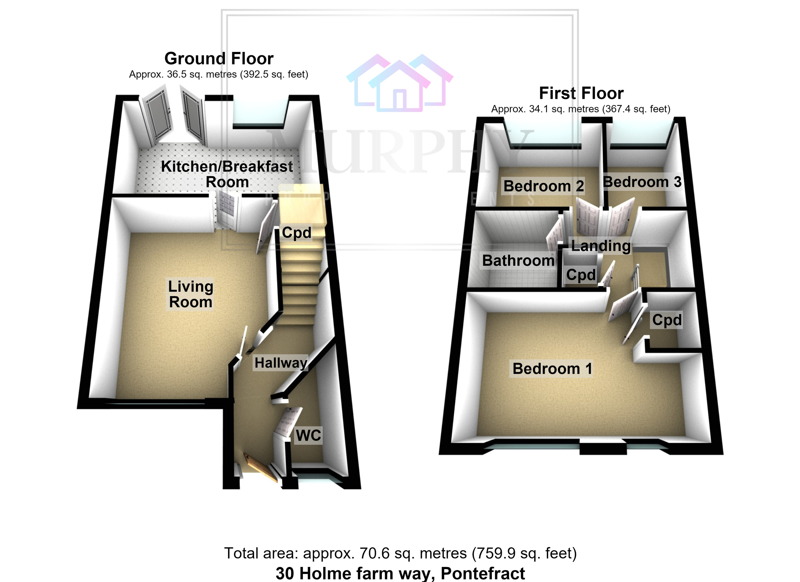 2 Holme Farm Mews, Pontefract floorplan