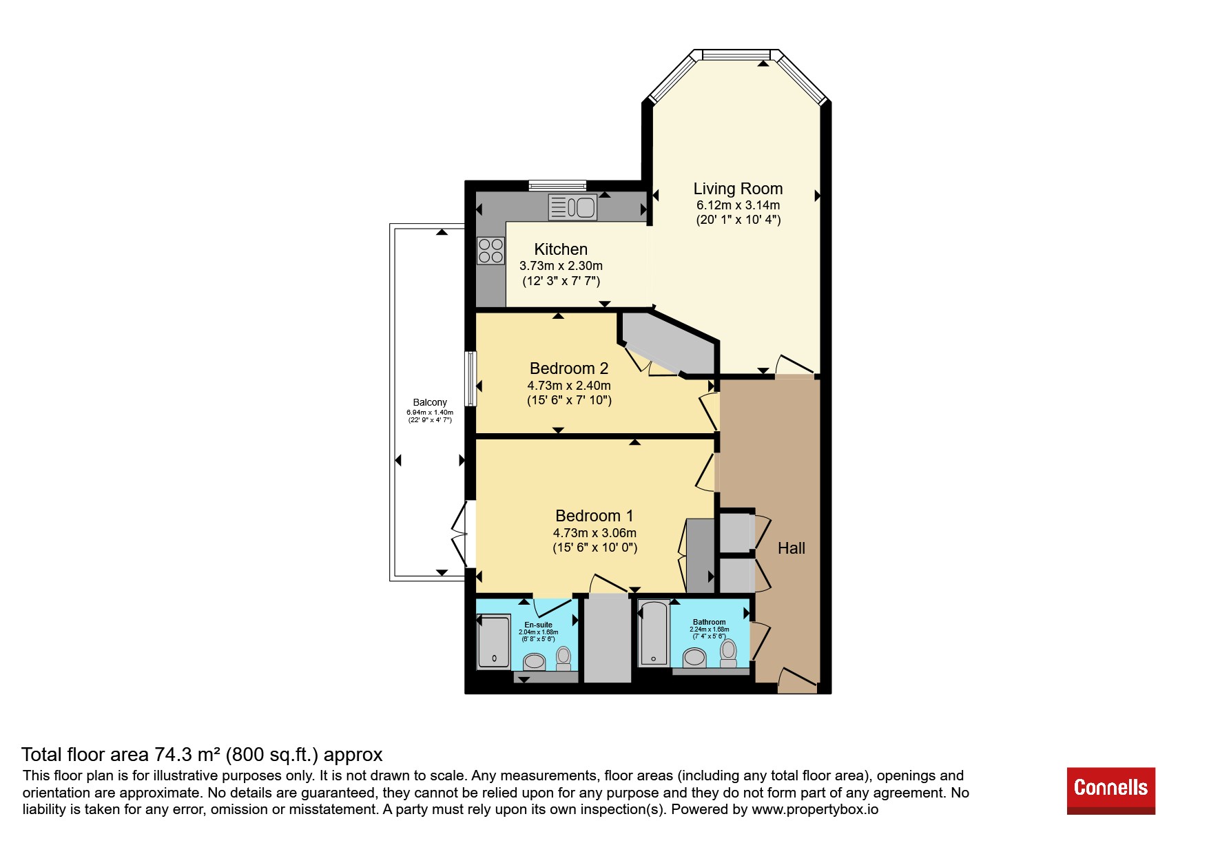 3 Durrants House, Durrants Drive, HORSHAM floorplan