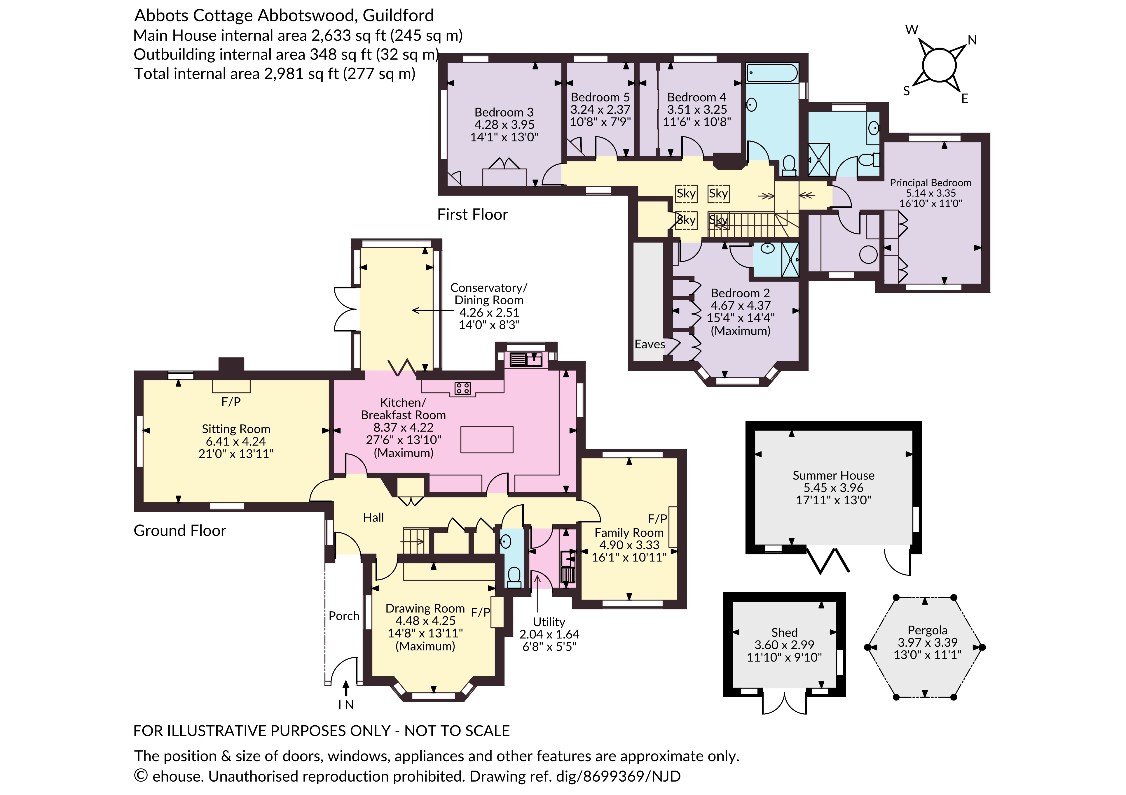 Abbots Cottage, 9, Abbotswood, Surrey floorplan
