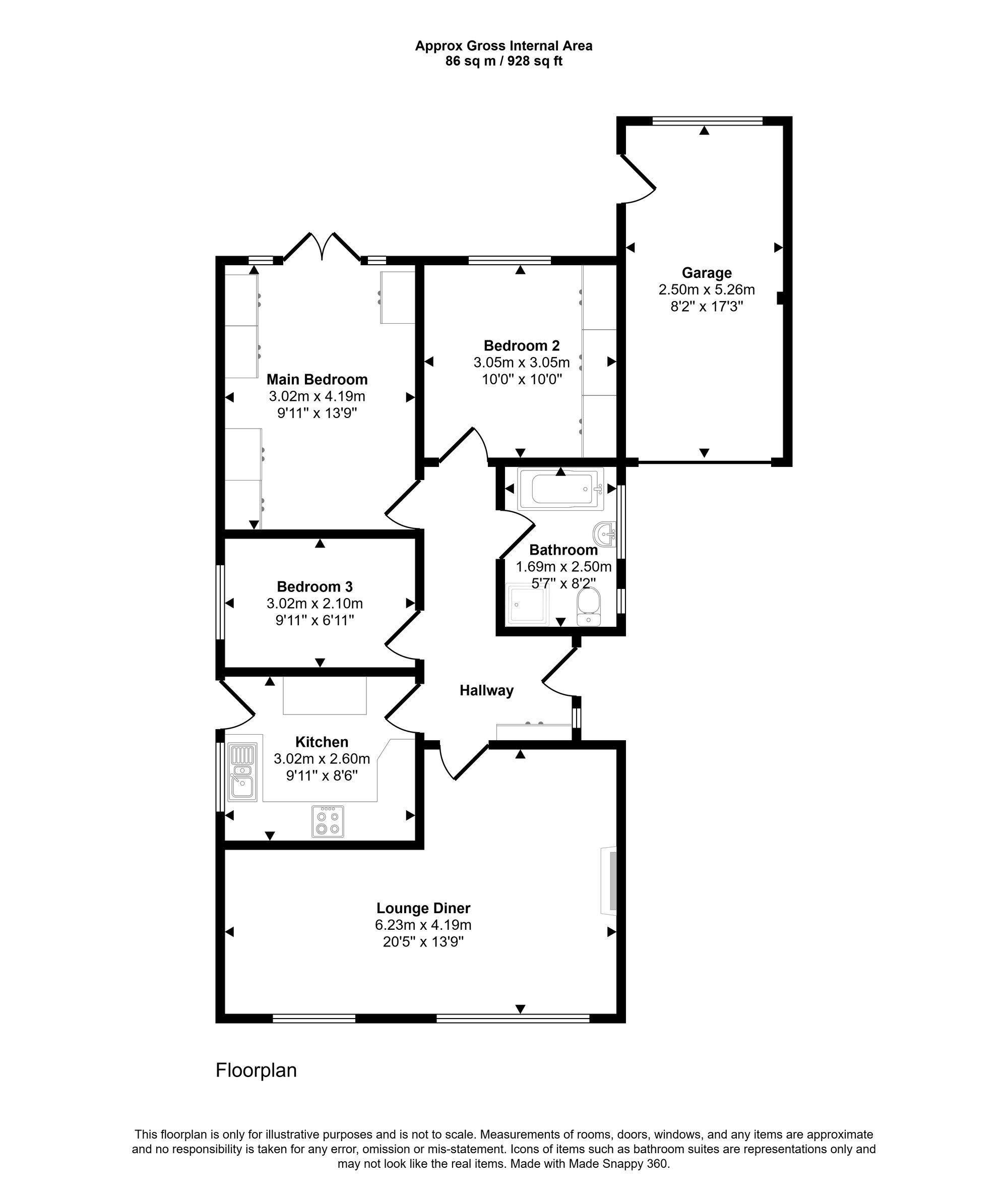 4 Cambrian Crescent, Wigan floorplan