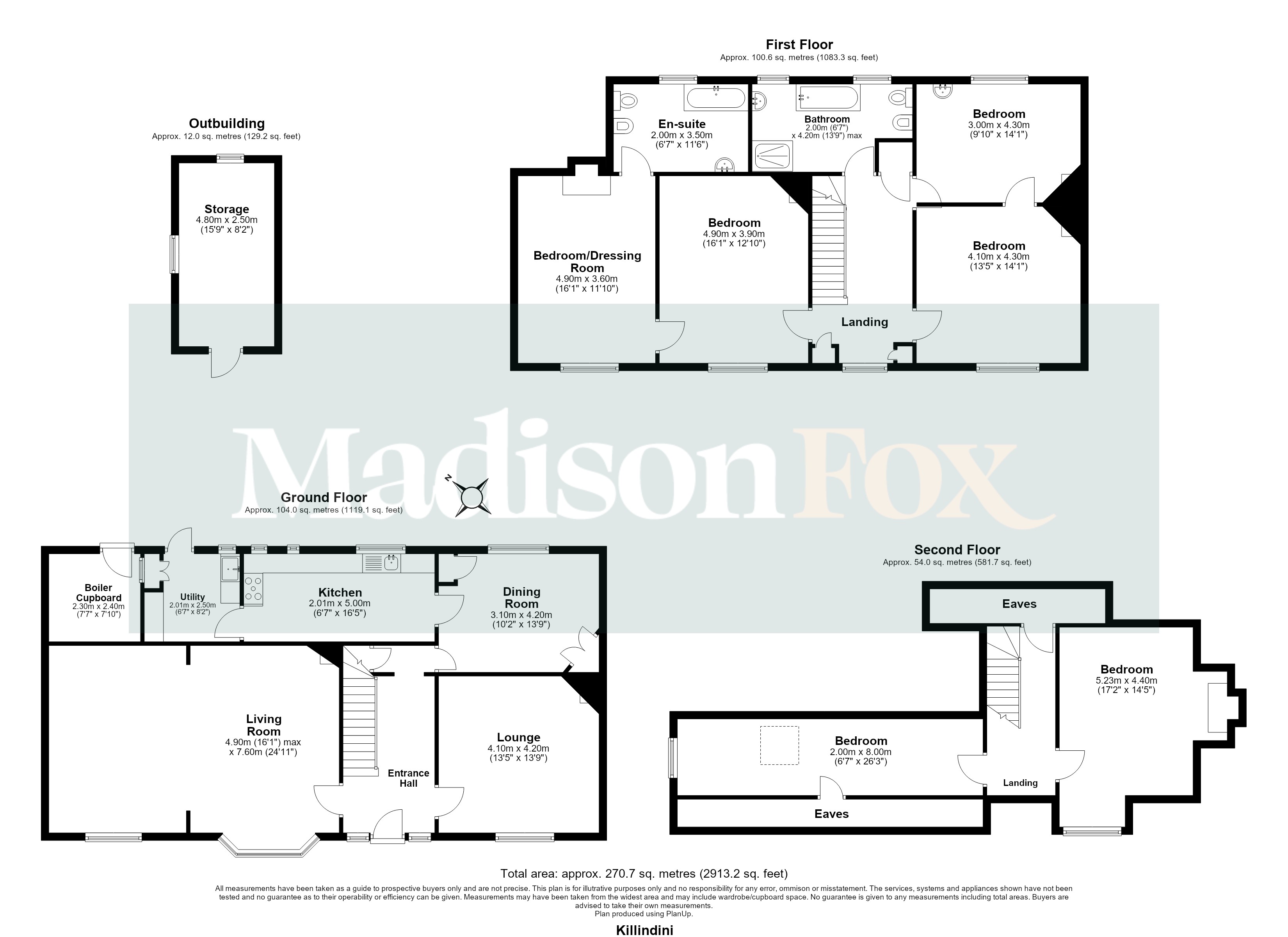 Killindini,, Steeds Way, Essex floorplan