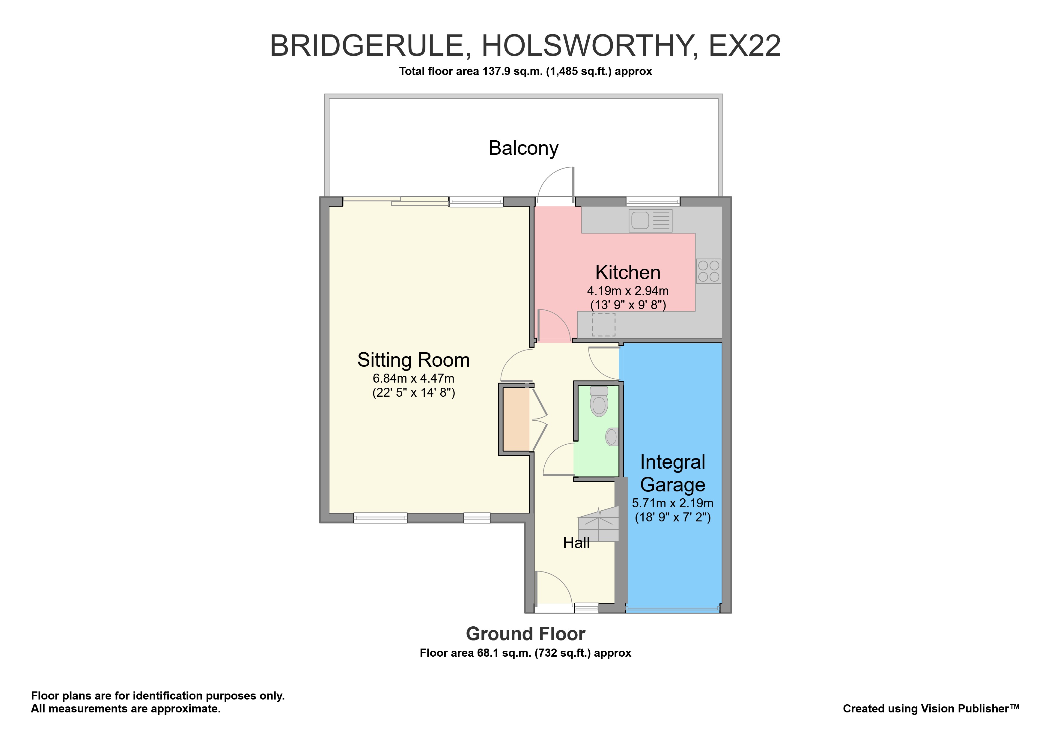 Southfields, Bridgerule, Holsworthy, Devon EX22, 4 bedroom detached