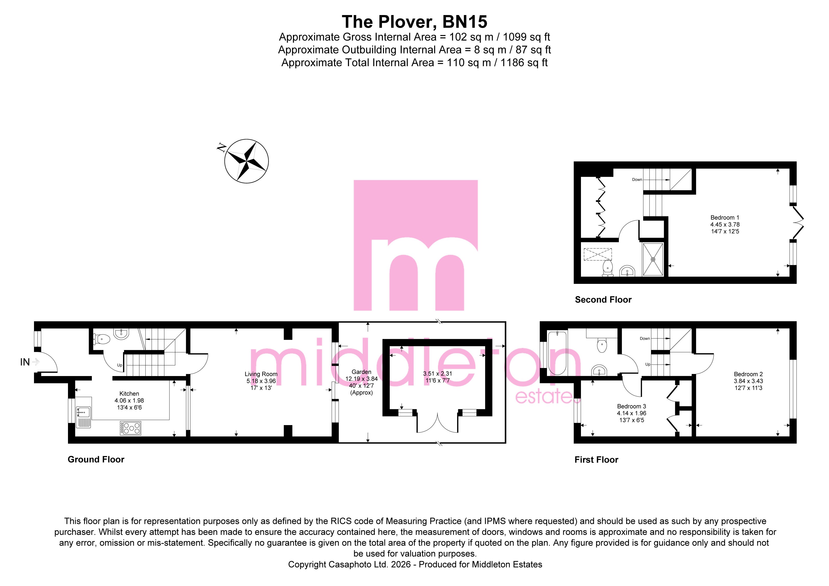 3, The Plovers, Lancing floorplan