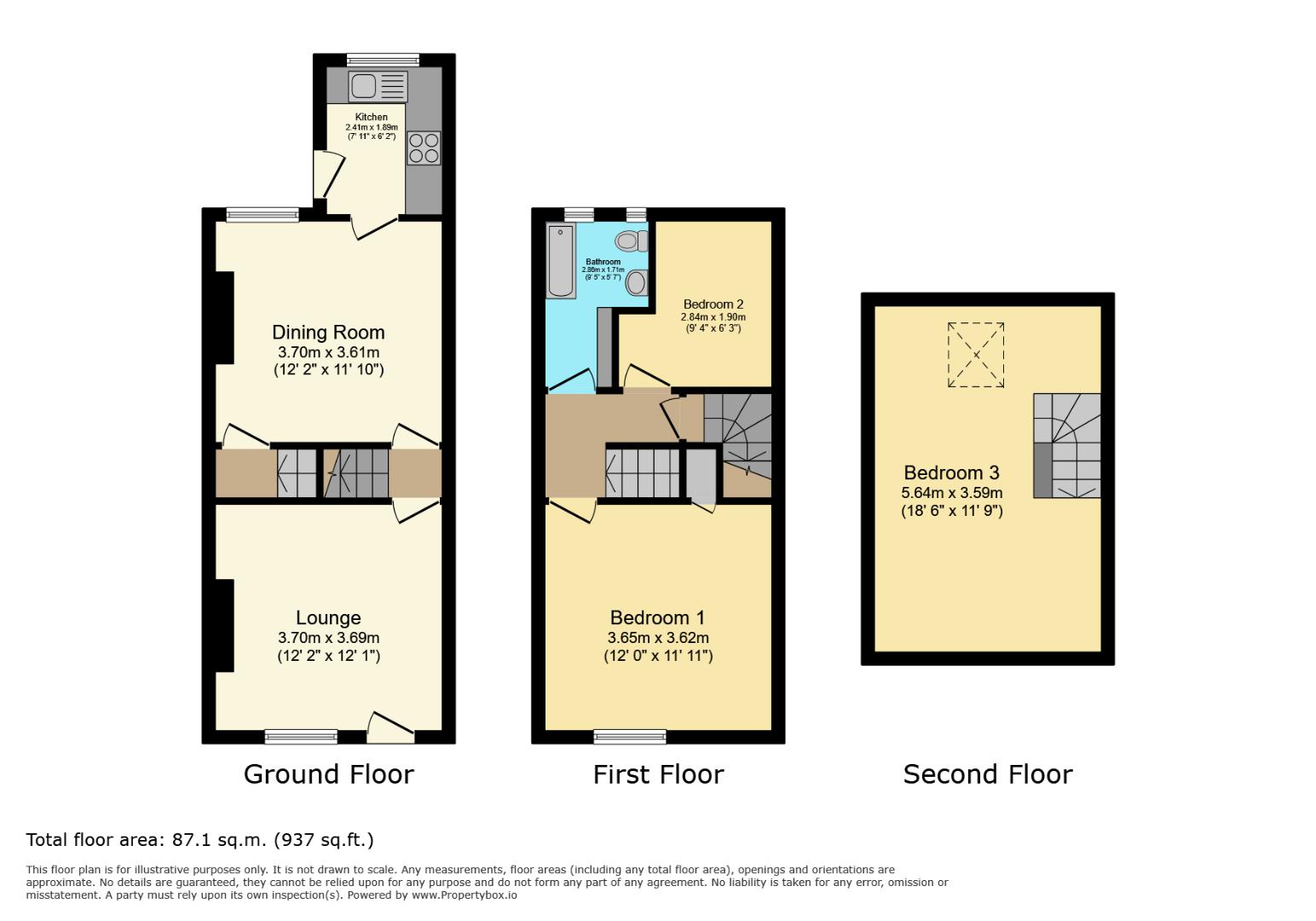 94, Alexandra Road, Sheffield floorplan