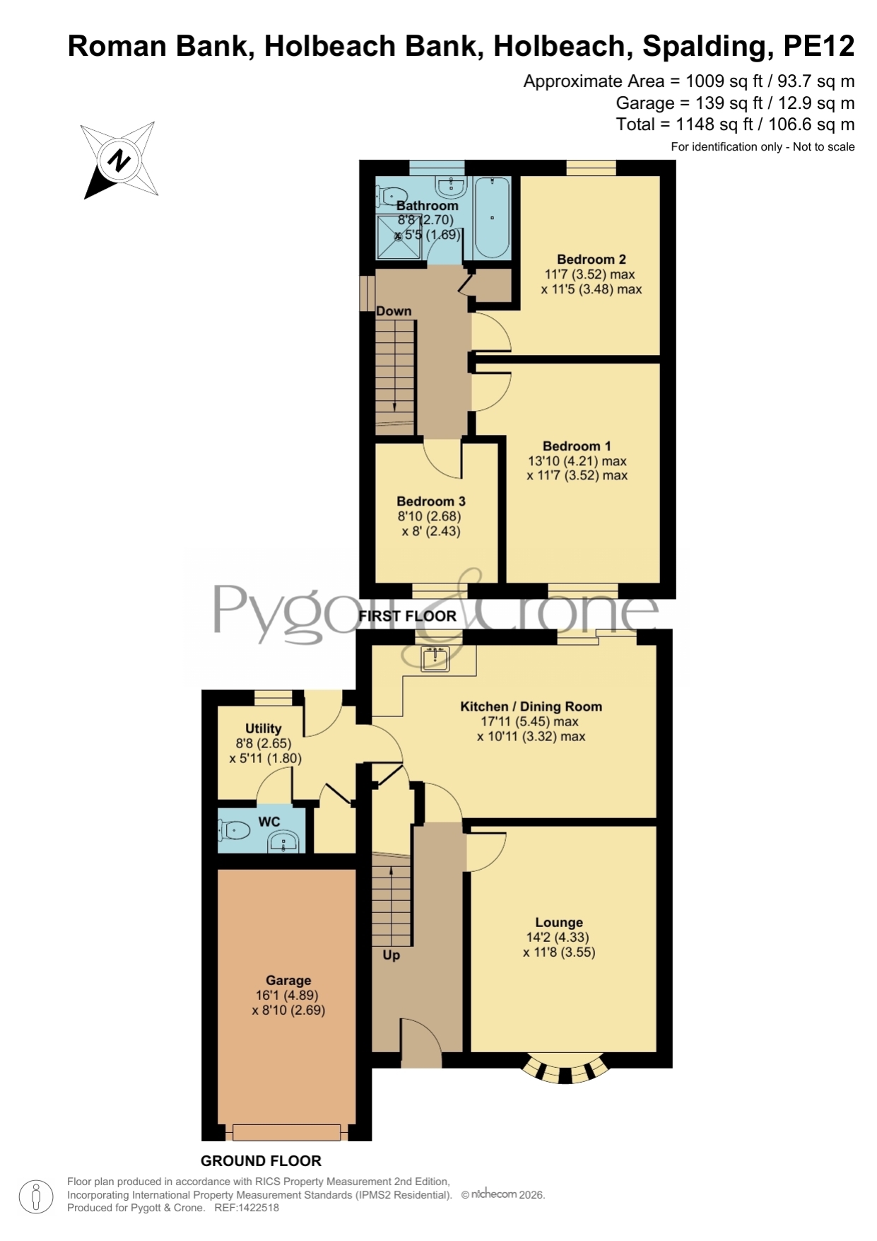 Elmview, Roman Bank, Holbeach Bank, Spalding floorplan