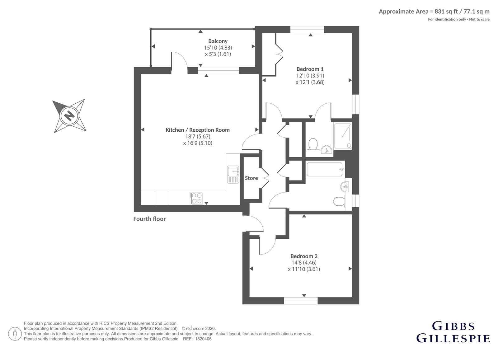 12 Tremlett Building,, Tewkesbury Road, London floorplan