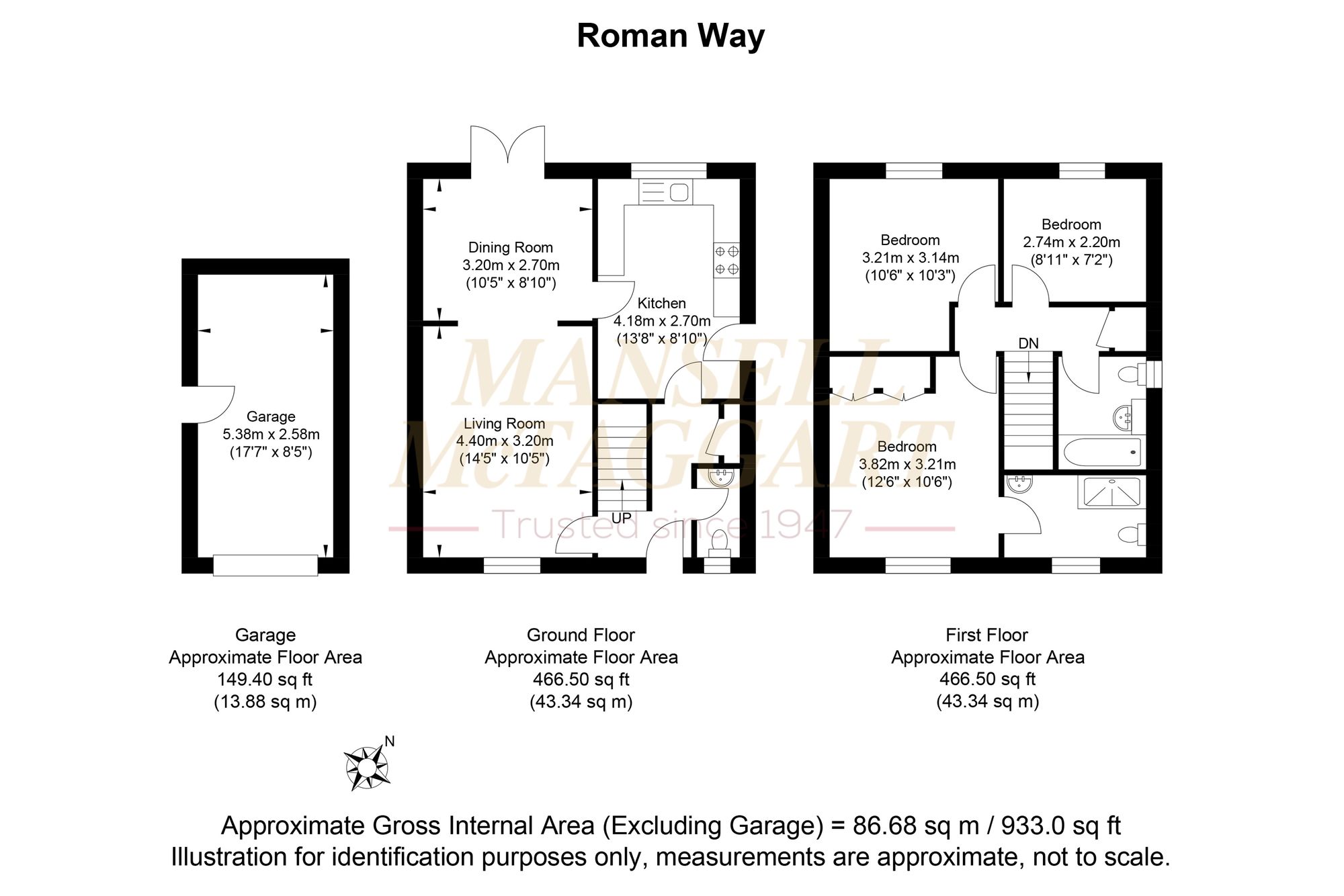 22 Roman Way, Uckfield floorplan
