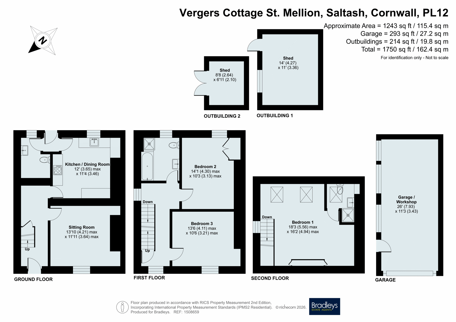 Vergers Cottage St. Mellion, Saltash Cornwall, Cornwall floorplan