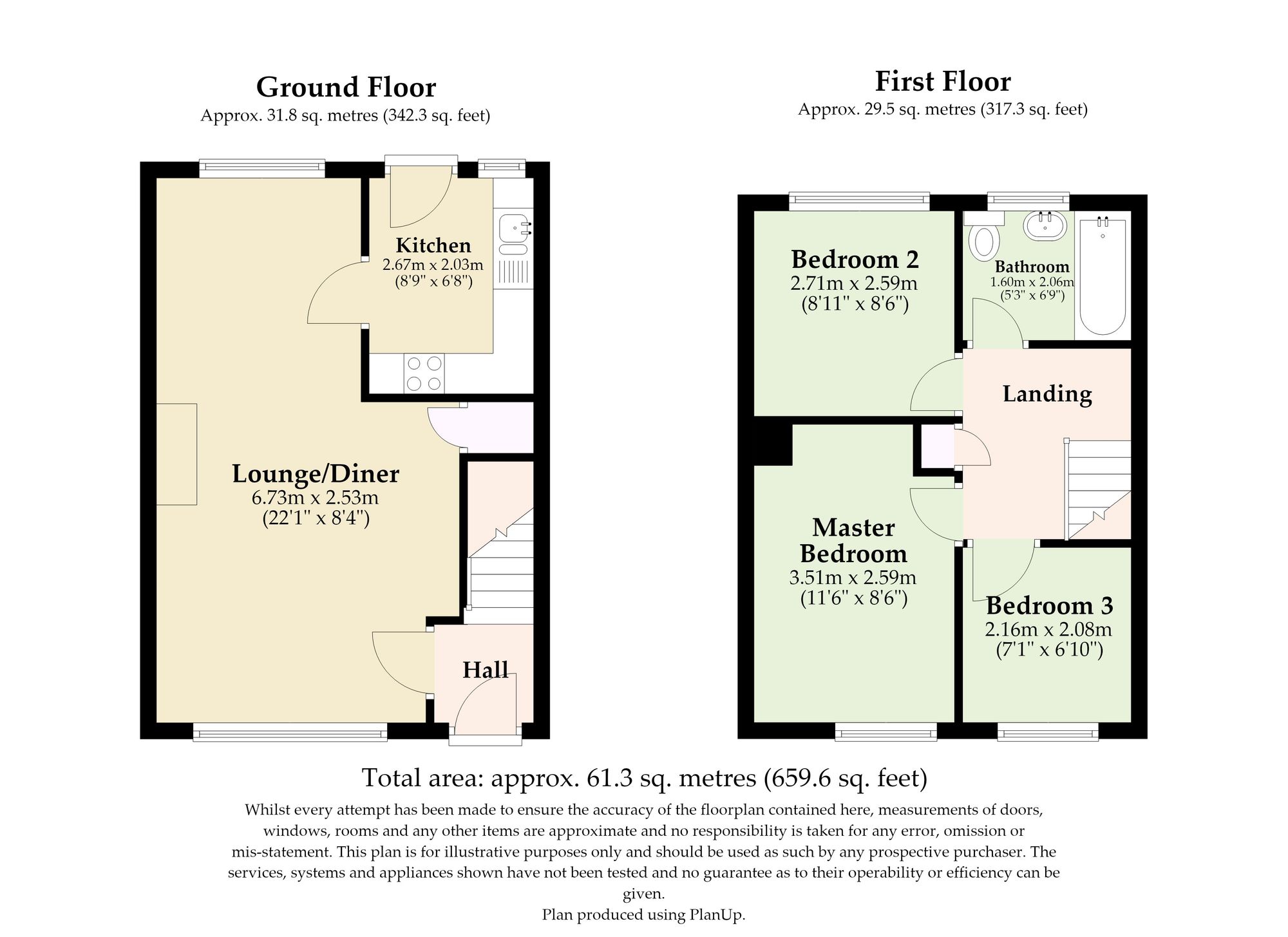 53 Fern Gardens, Great Yarmouth floorplan