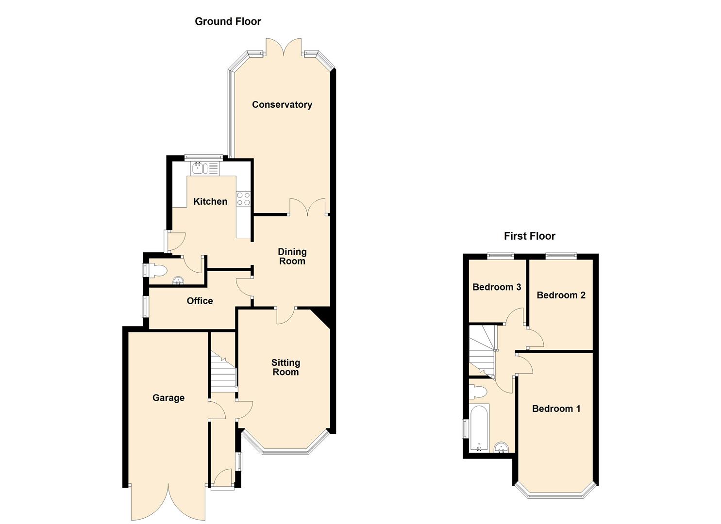 3 Bedrooms Semi-detached house for sale in Corden Avenue, Stretton, Burton-On-Trent DE13