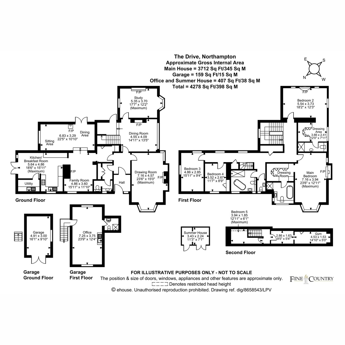 Harwood House, 10, The Drive, Northampton floorplan