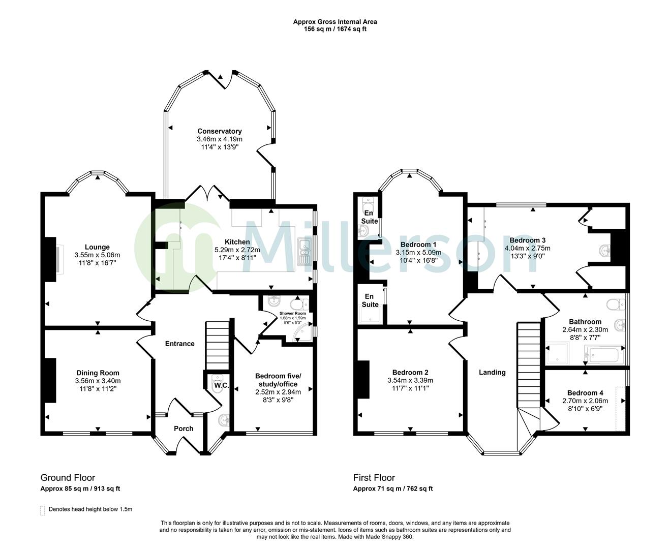 65, Penwinnick Road, St. Austell floorplan