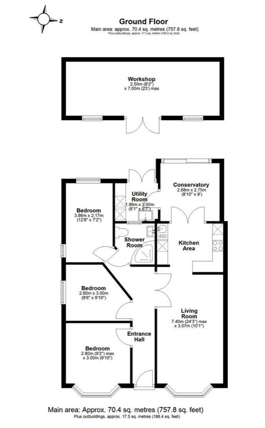 176, York Road, Herne Bay floorplan