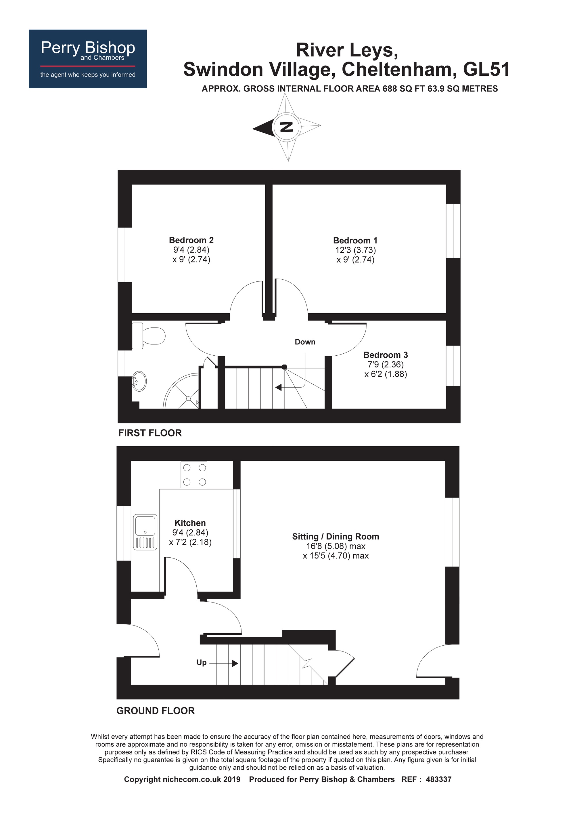 3 Bedrooms Terraced house for sale in River Leys, Swindon Village, Cheltenham GL51