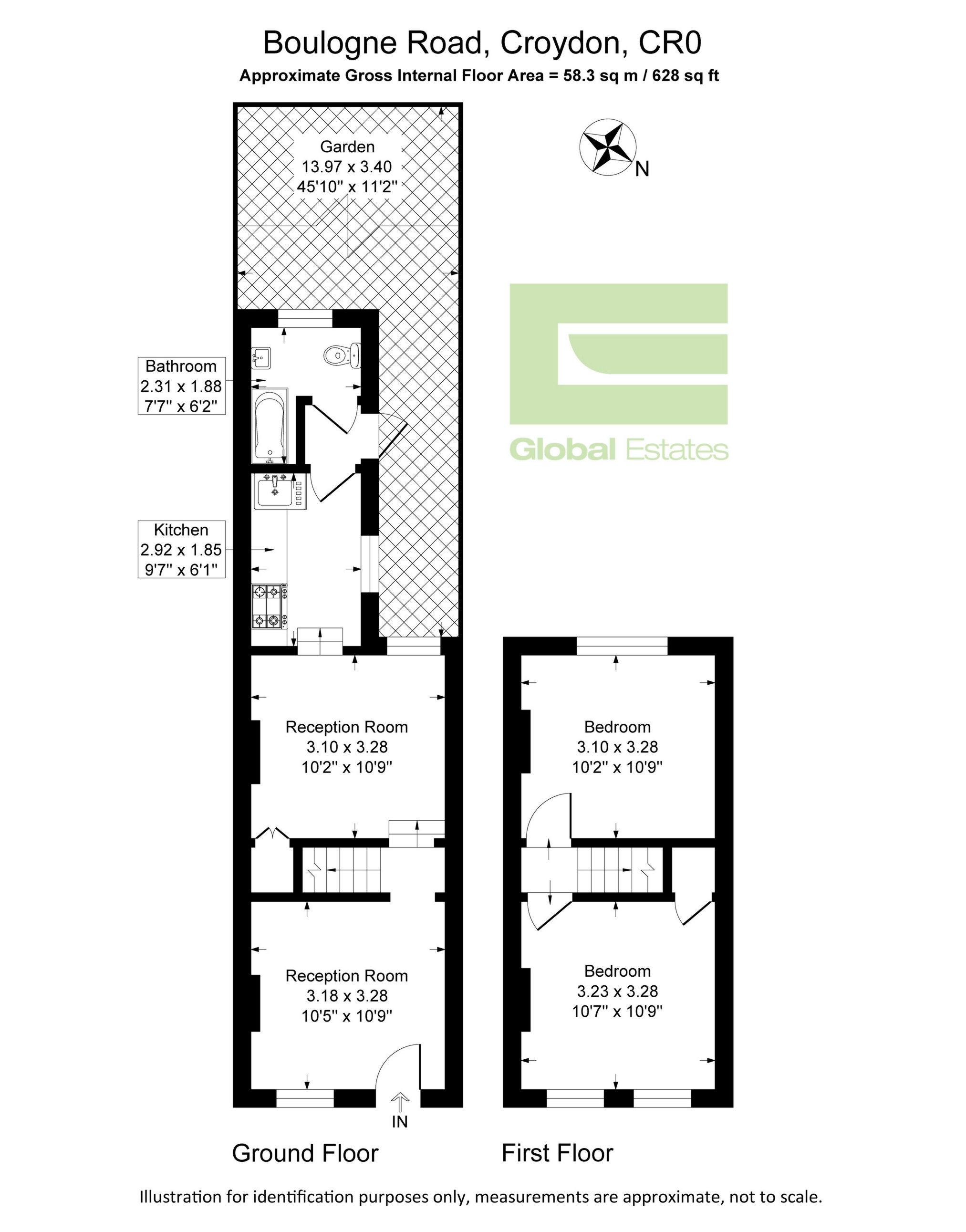 10, Boulogne Road, London floorplan