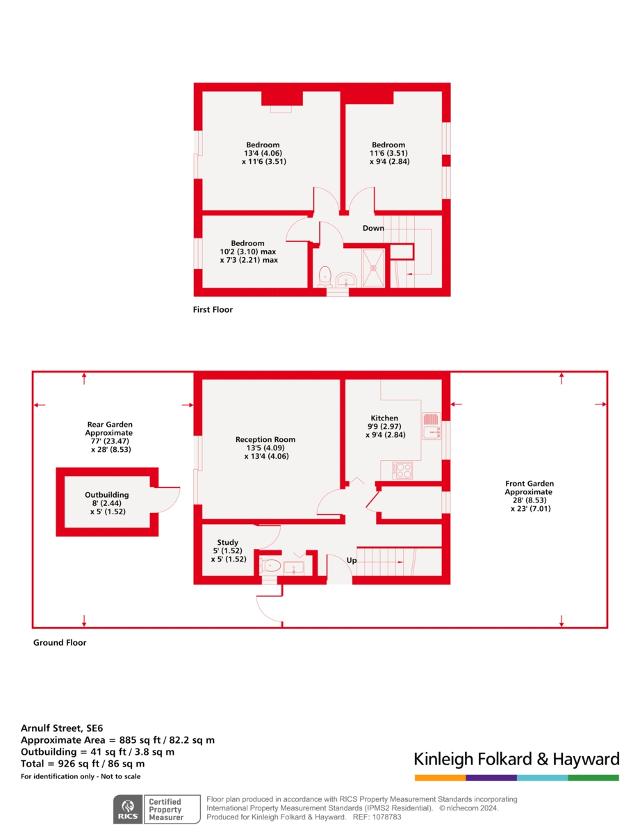 55, Arnulf Street, London floorplan
