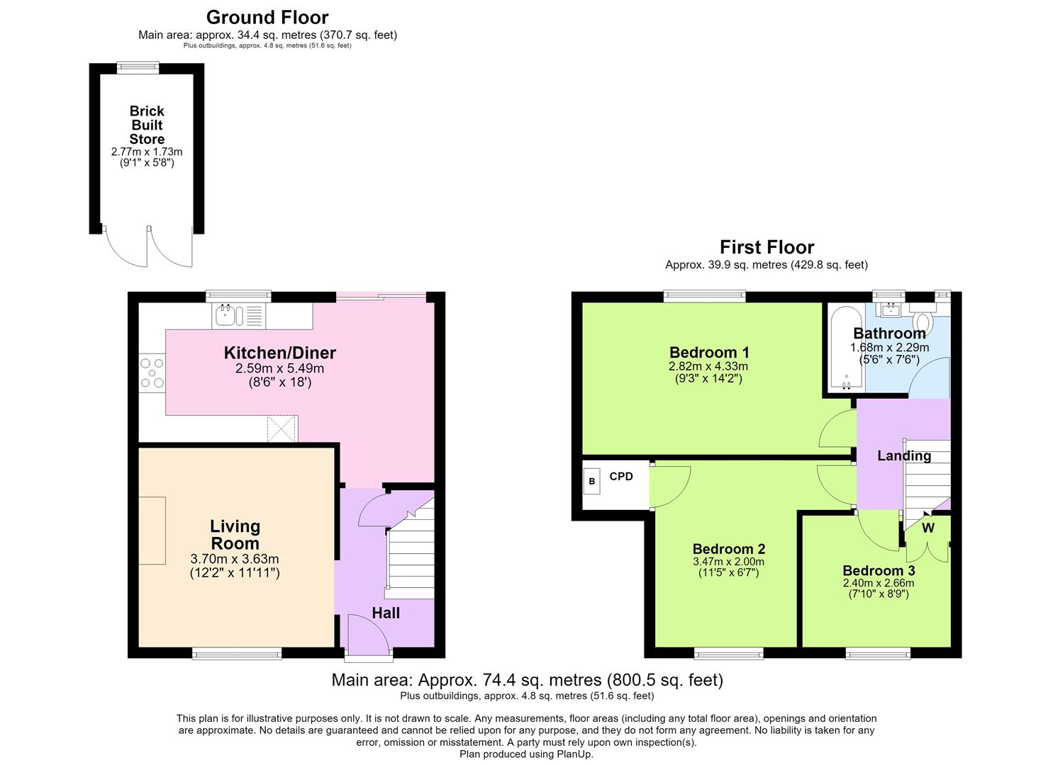 7, Leigh Crescent, Southam floorplan