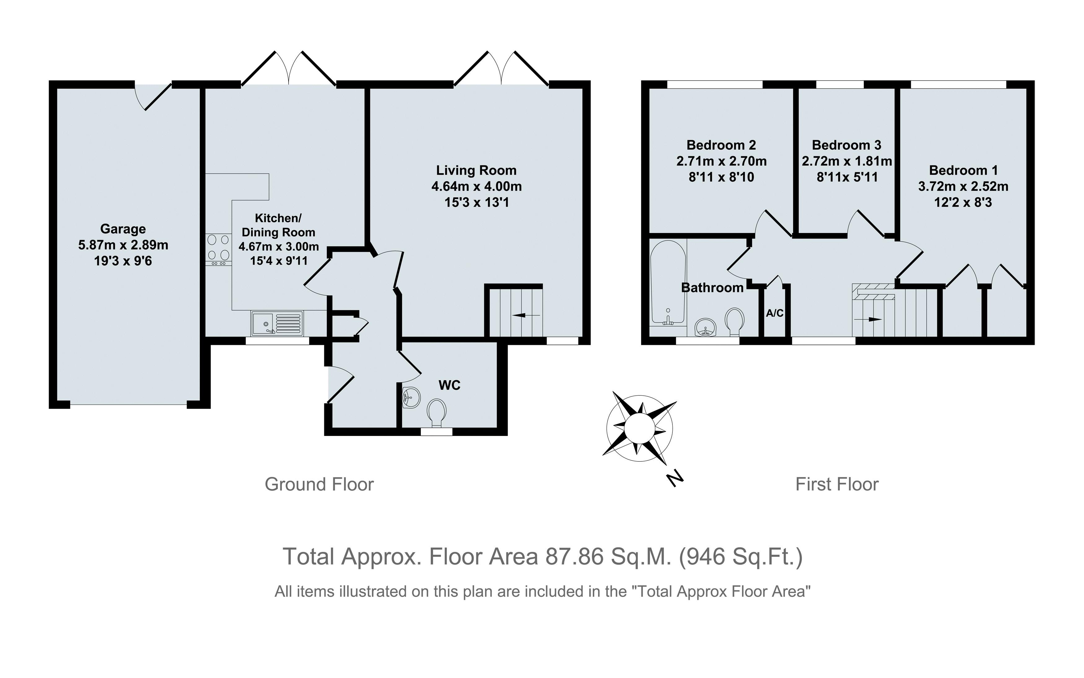 3 Bedrooms Semi-detached house for sale in Cuddesdon Close, Woodcote, Reading RG8