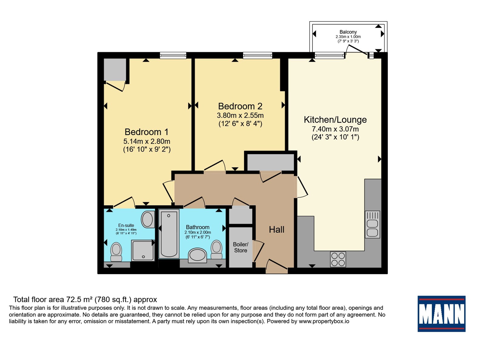 Flat 157 Booth Court,, Thurston Road, London floorplan