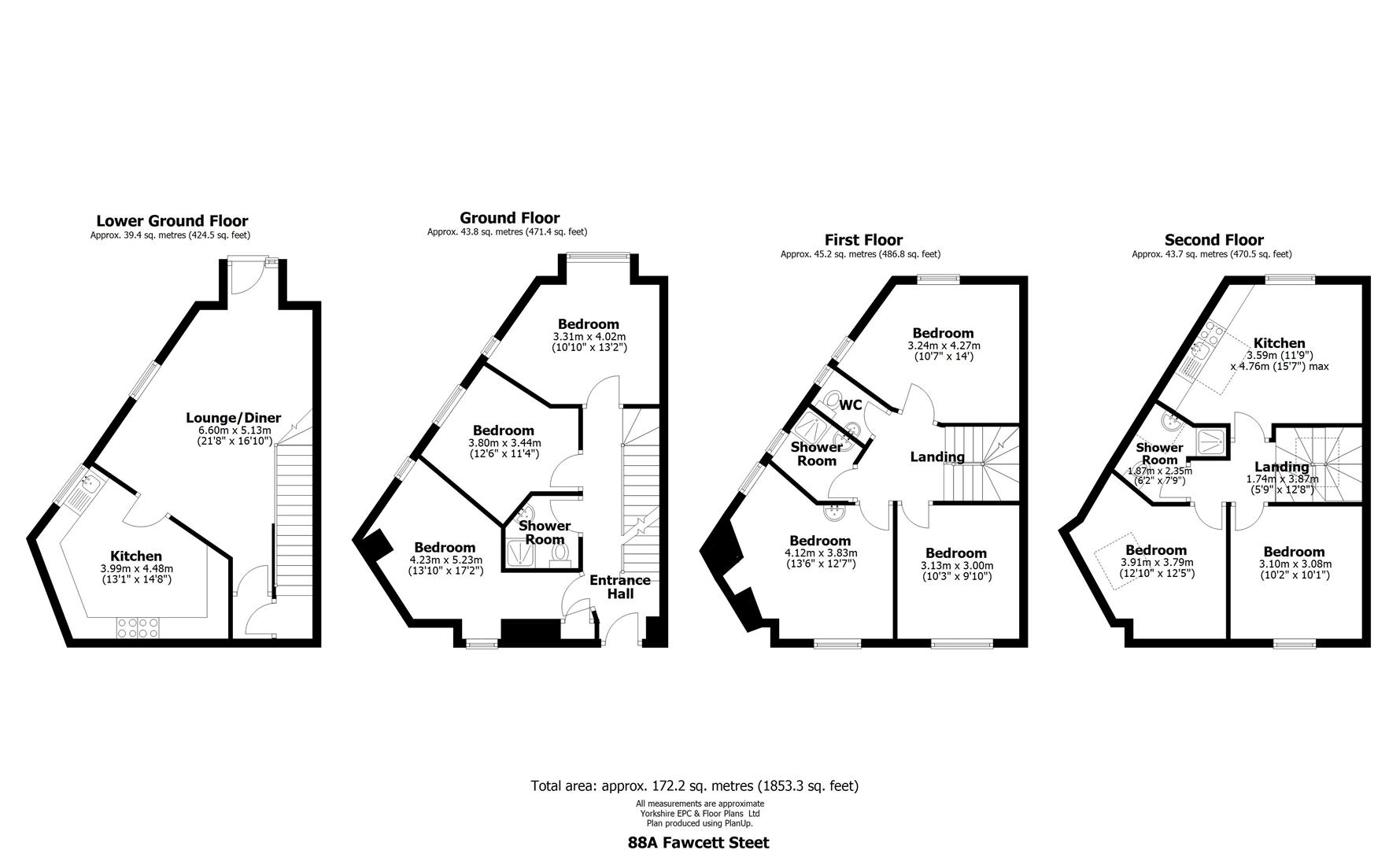 Fawcett Street, Sheffield floorplan