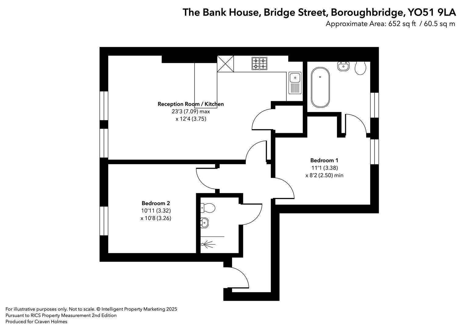 Apartment 4 The Bank House, Bridge Street, Boroughbridge, York floorplan