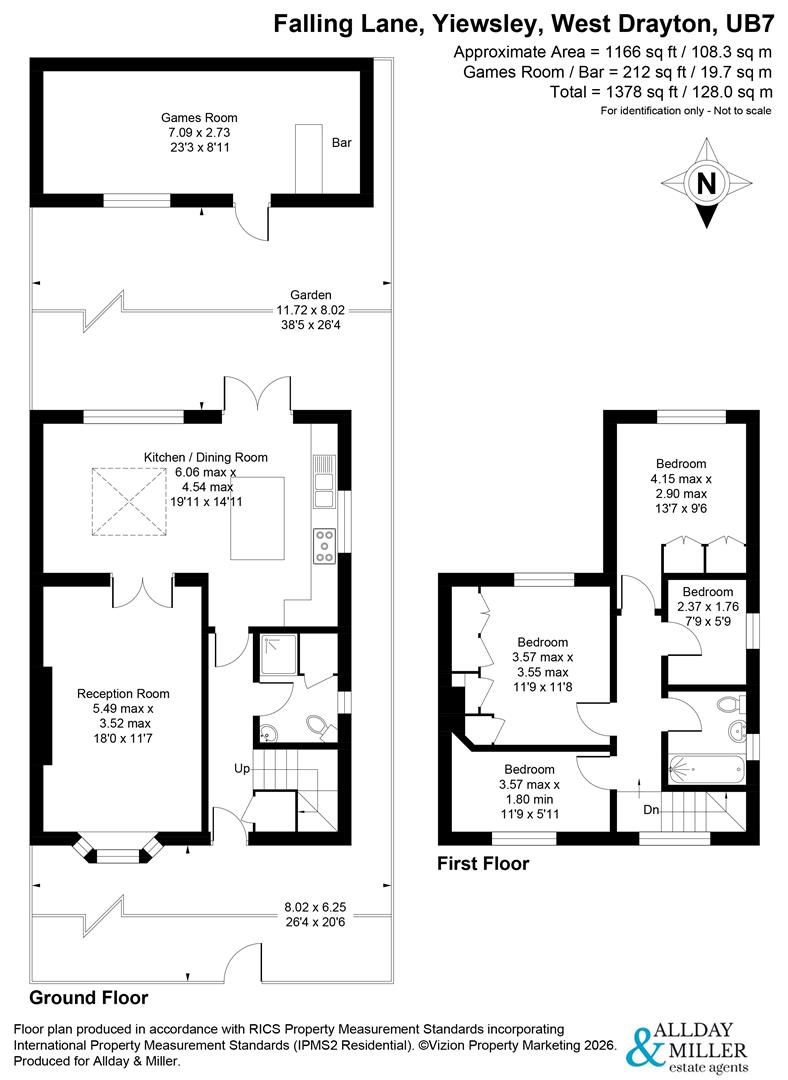 40, Falling Lane, West Drayton floorplan