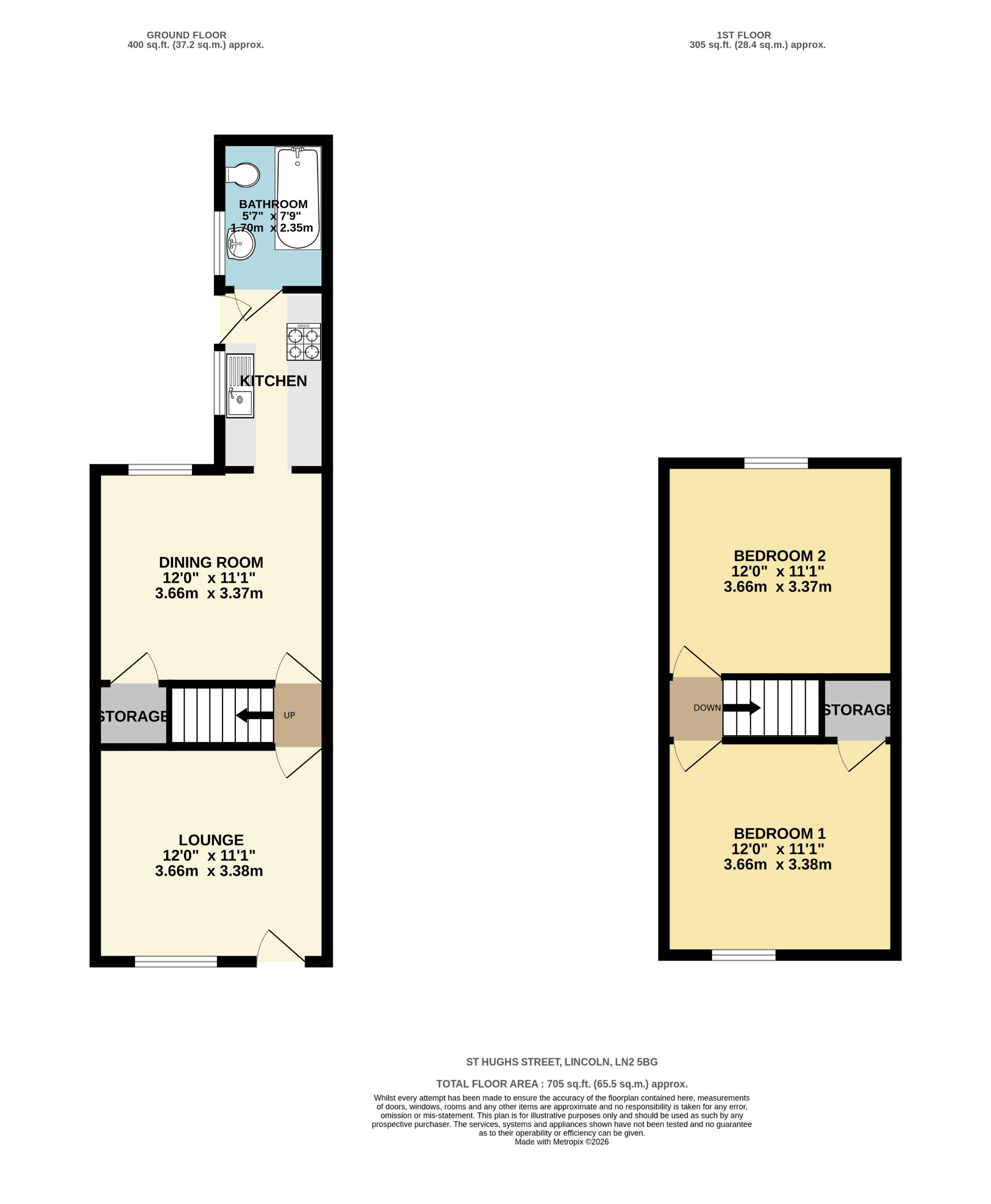 60, St Hughs Street, Lincoln floorplan
