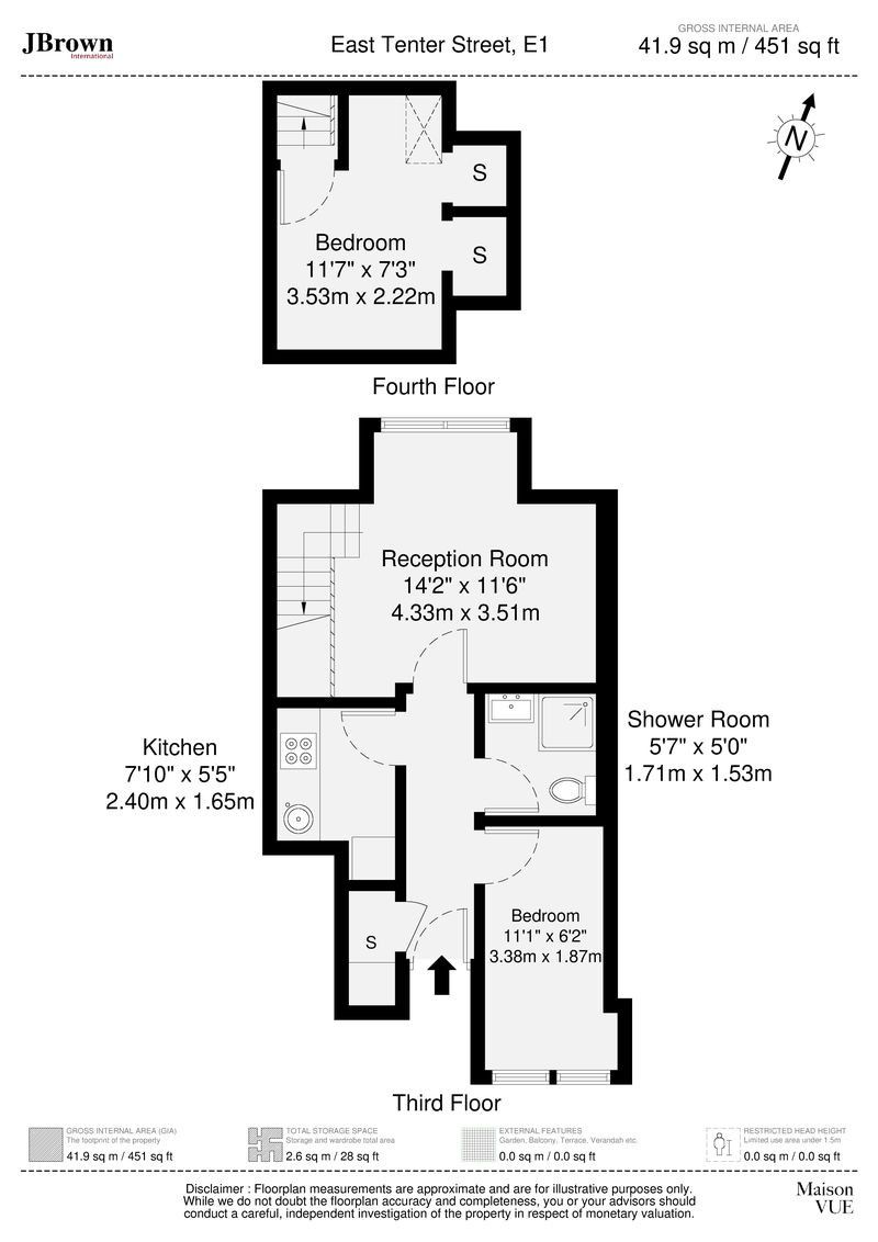 322, East Tenter Street, Whitechapel floorplan