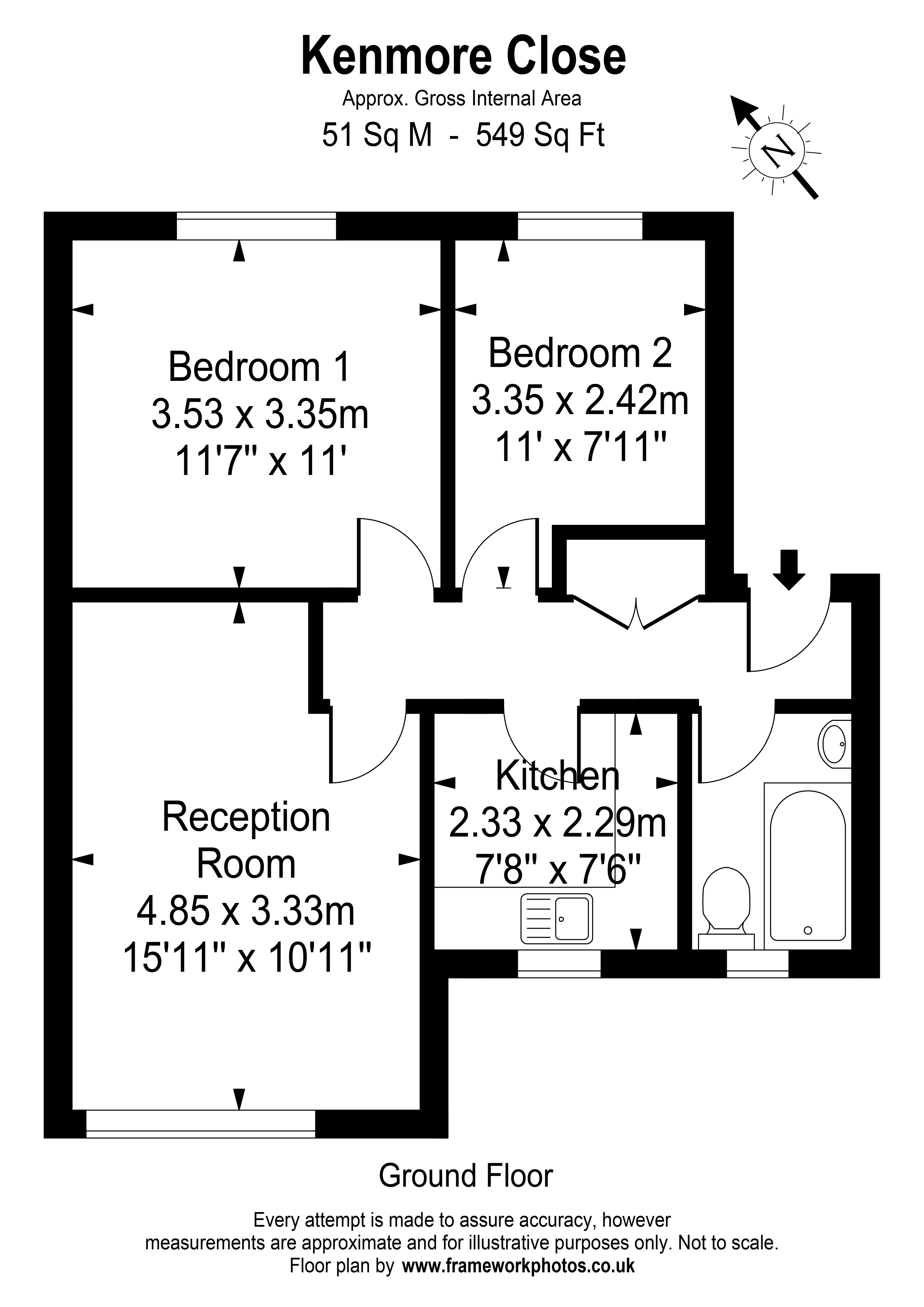 28, Kenmore Close, Kew floorplan