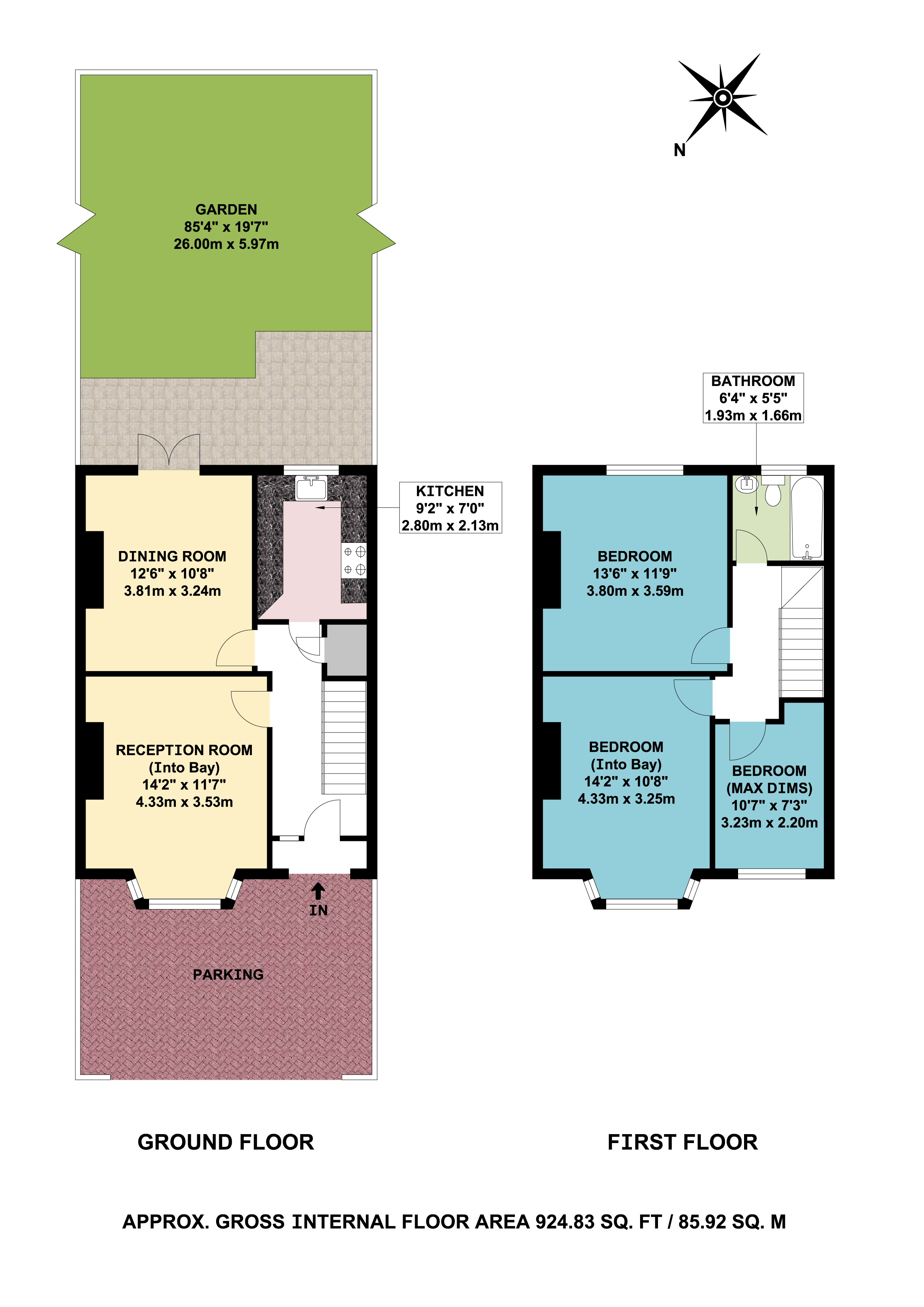 46, Elton Avenue, Greenford floorplan