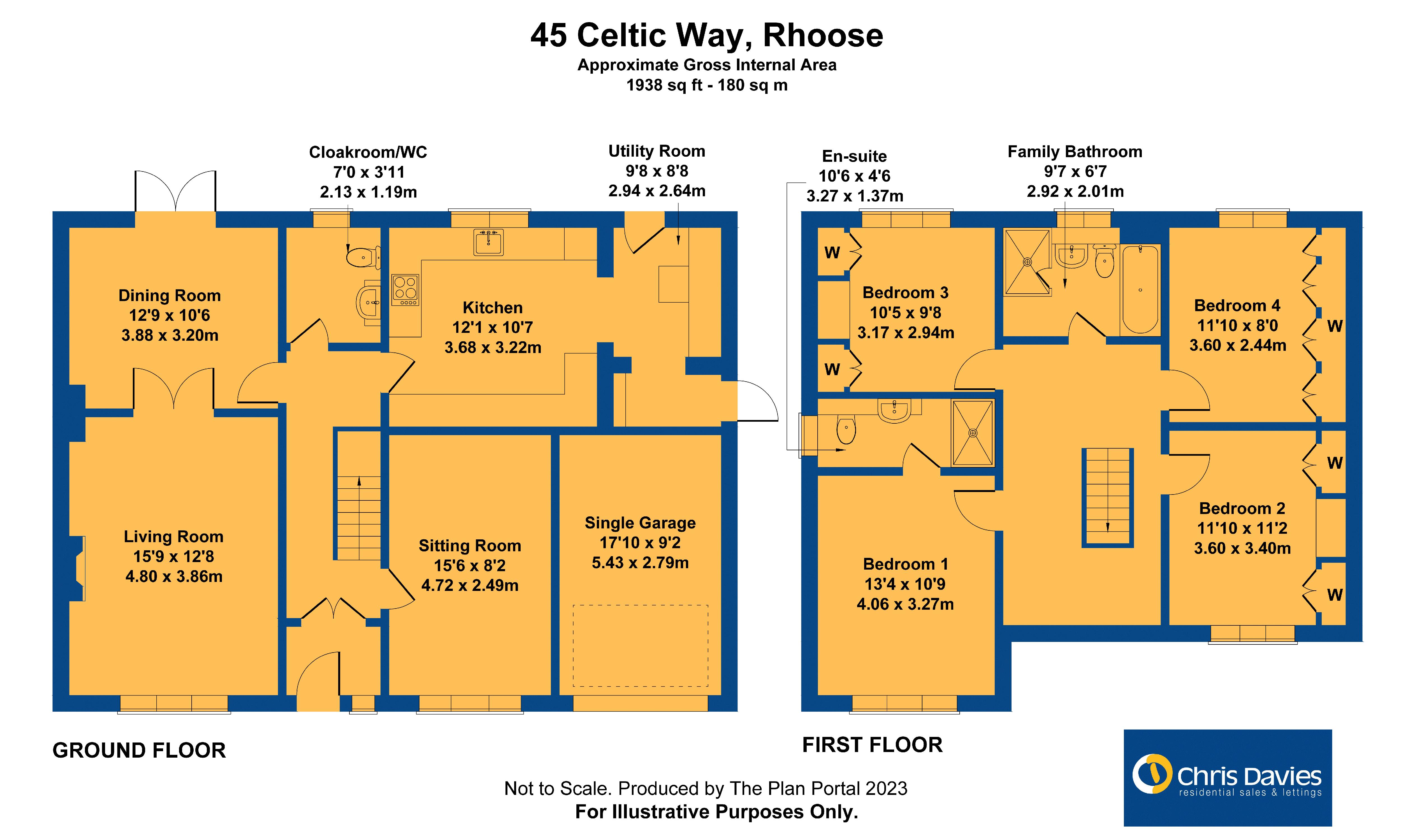 Free property report 45 Celtic Way, Fontygary, Rhoose, CF62 3FT Chimnie