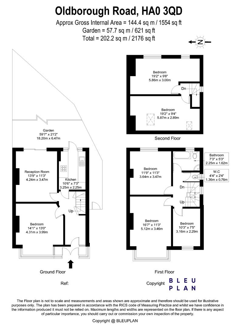 70, Oldborough Road, North Wembley floorplan