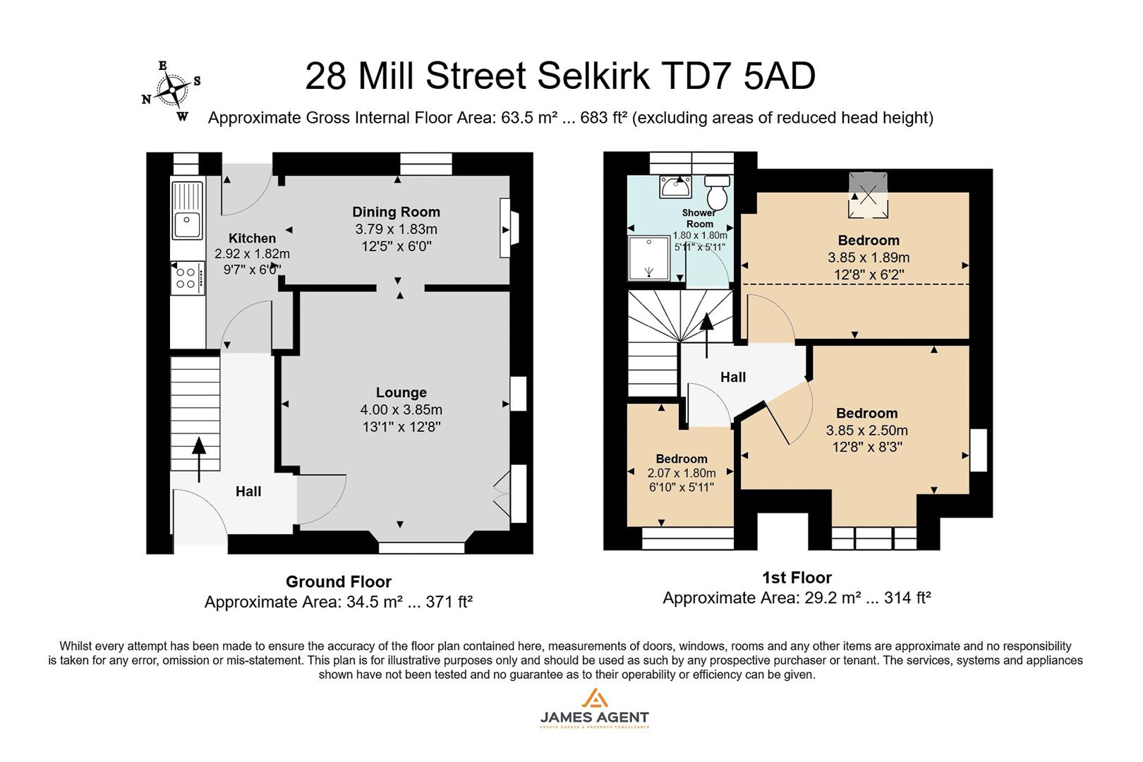 28, Mill Street, Selkirk floorplan
