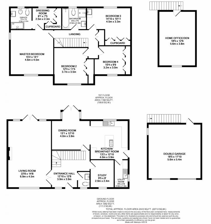 4 Bedrooms Detached house for sale in The Ridings, Camberley GU16