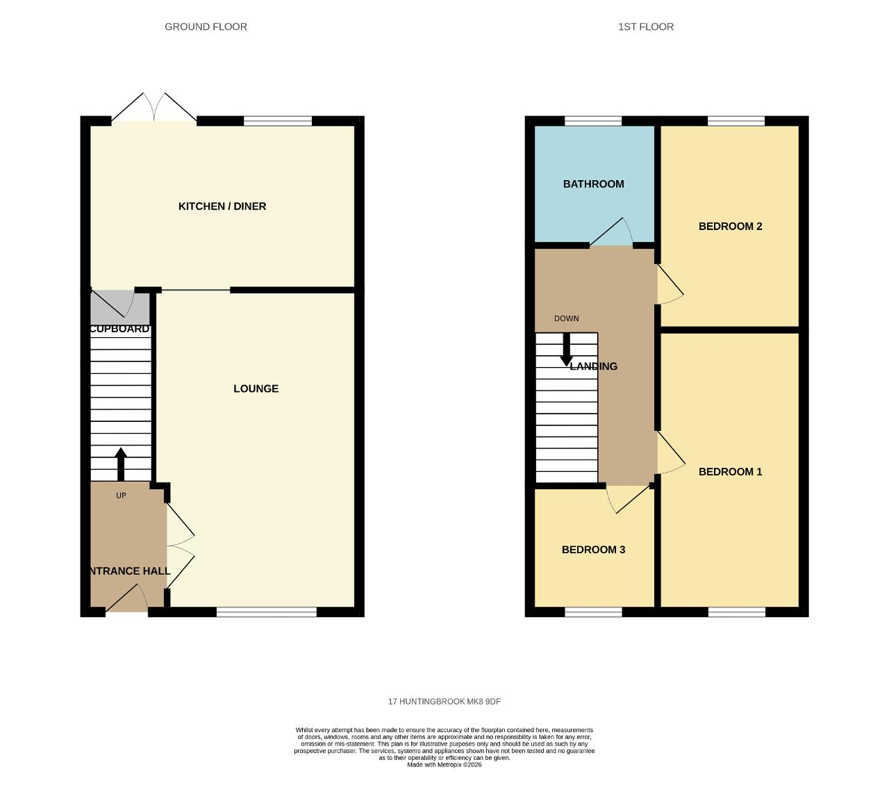 Huntingbrook, Milton Keynes floorplan