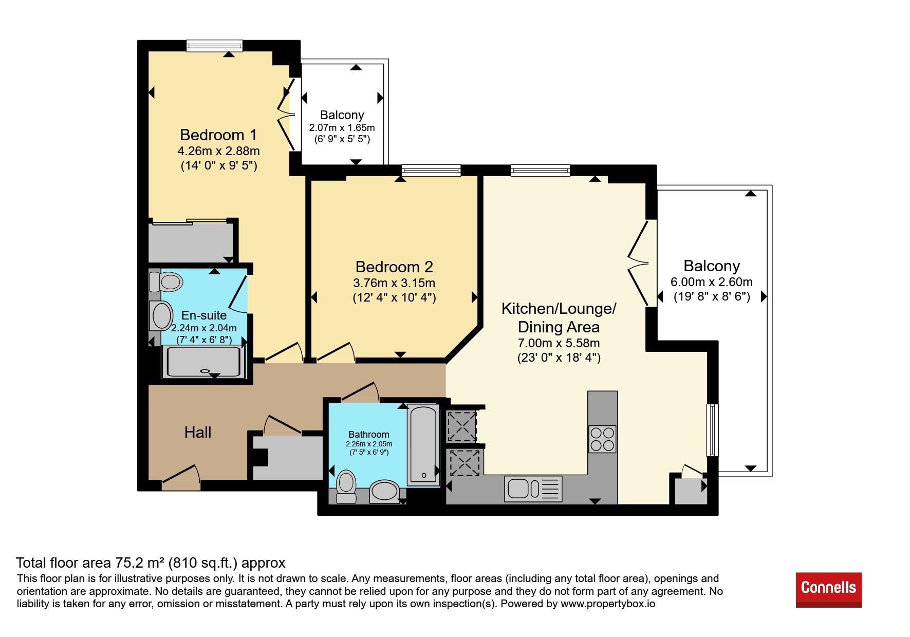Flat 28, Adeline Heights, Rosalind Drive, Maidstone floorplan