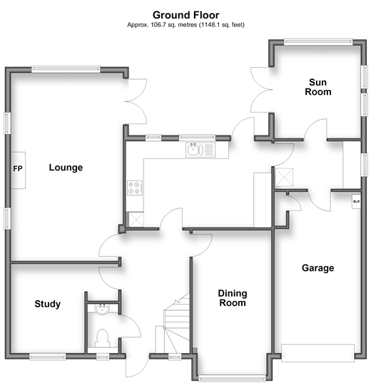 Stonefield Close Southgate, Crawley floorplan