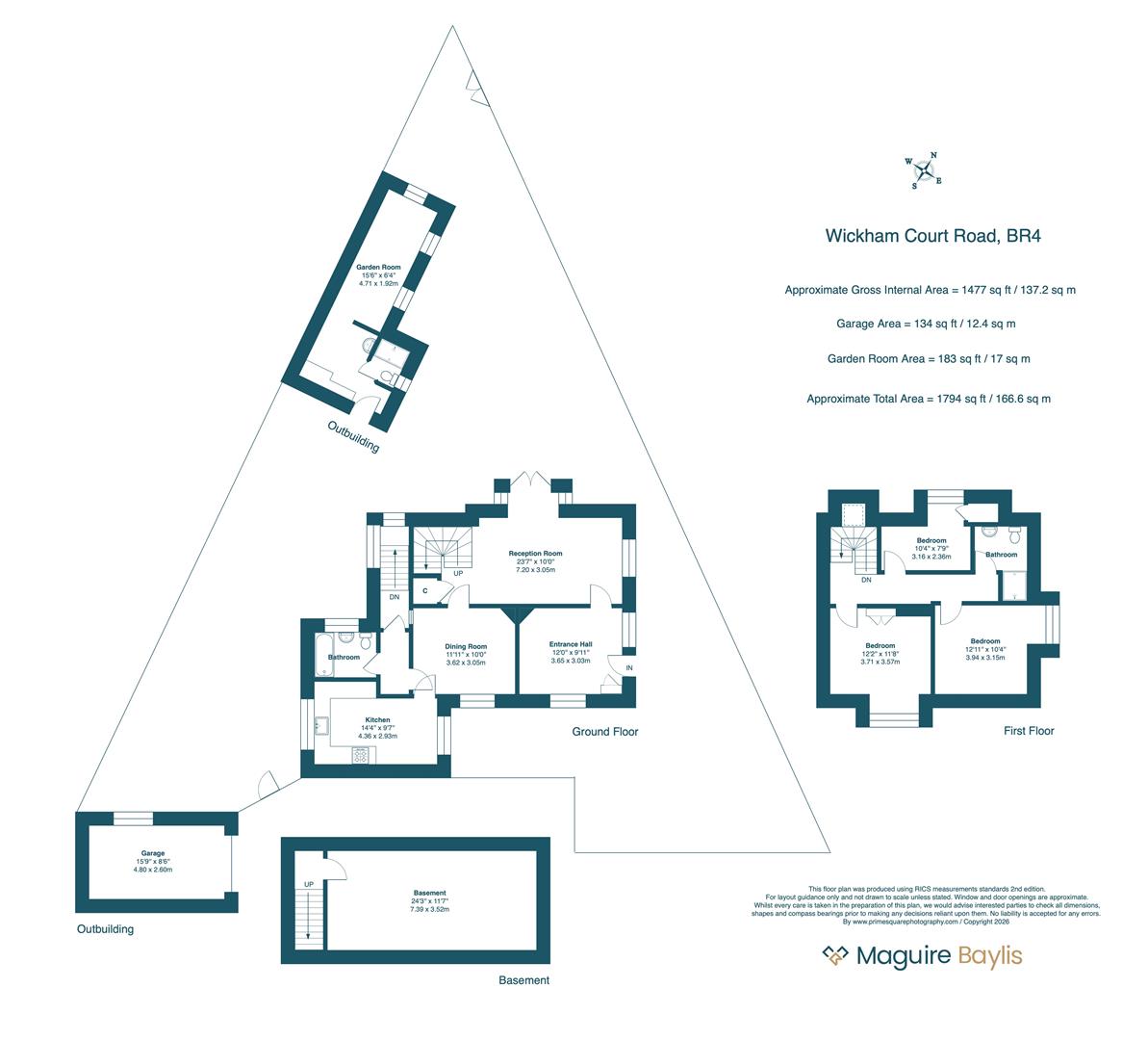The Cottage, Wickham Court Road, West Wickham floorplan