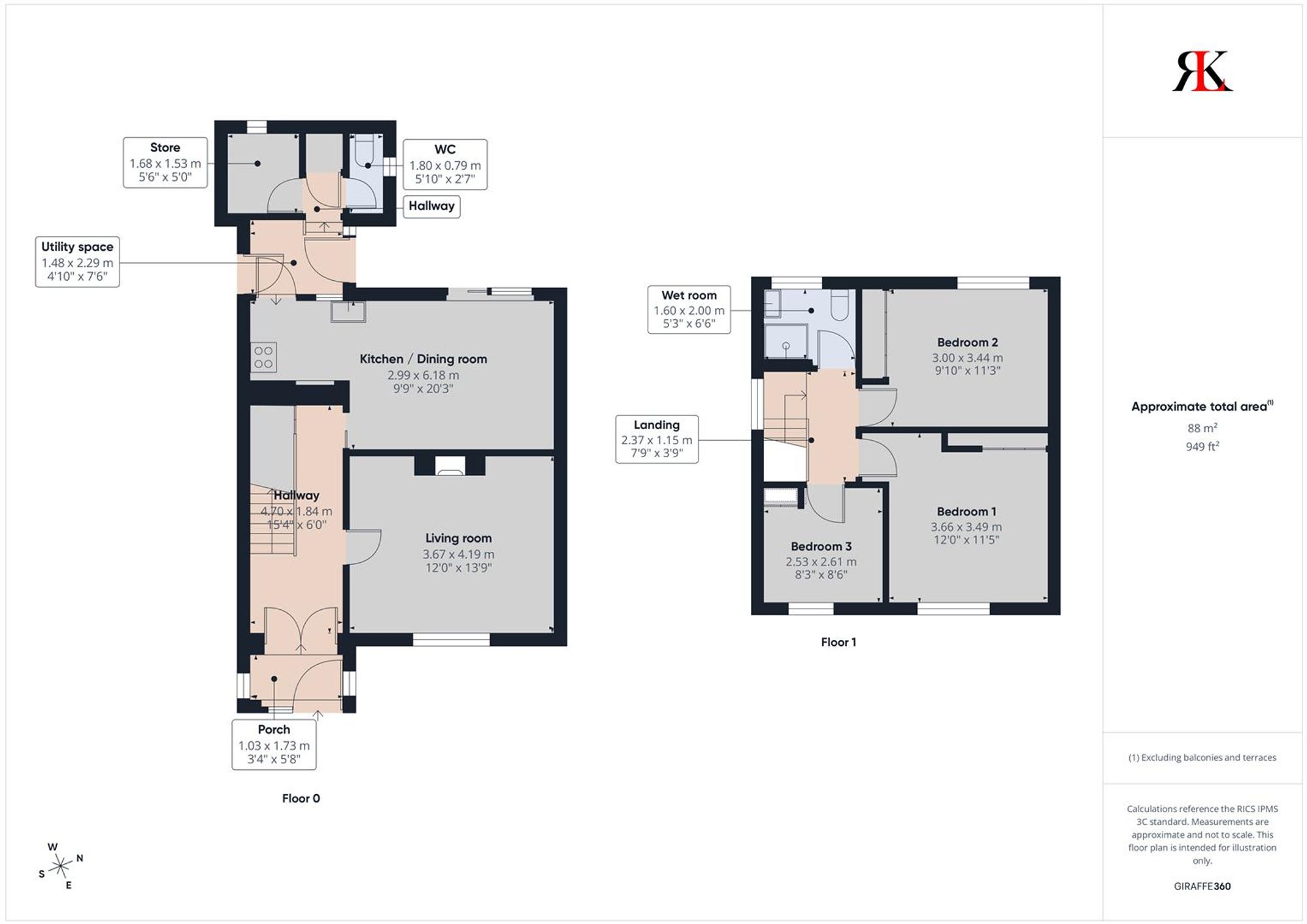 64 Coombs Drive, Milford Haven floorplan