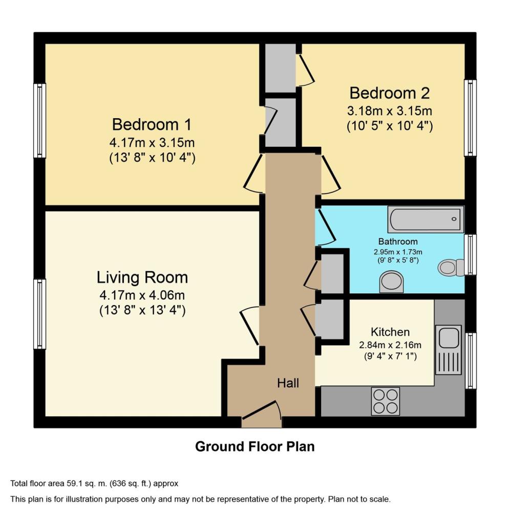 28, Cumberland Court, Ridgeway Road, Cardiff floorplan