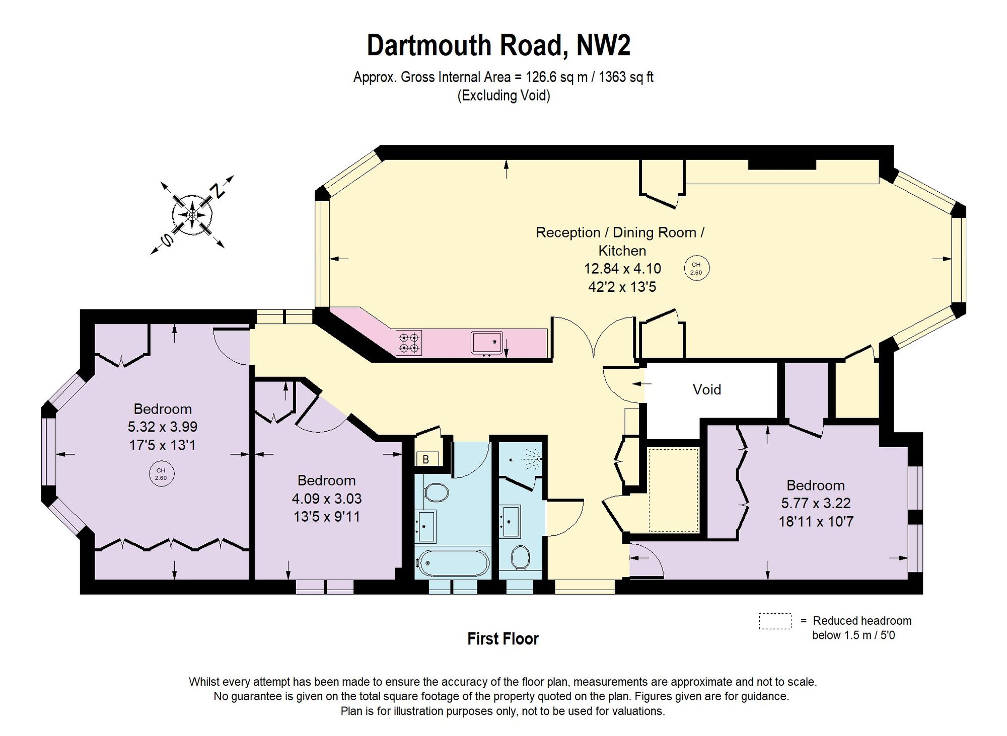 71b Dartmouth Road, London floorplan